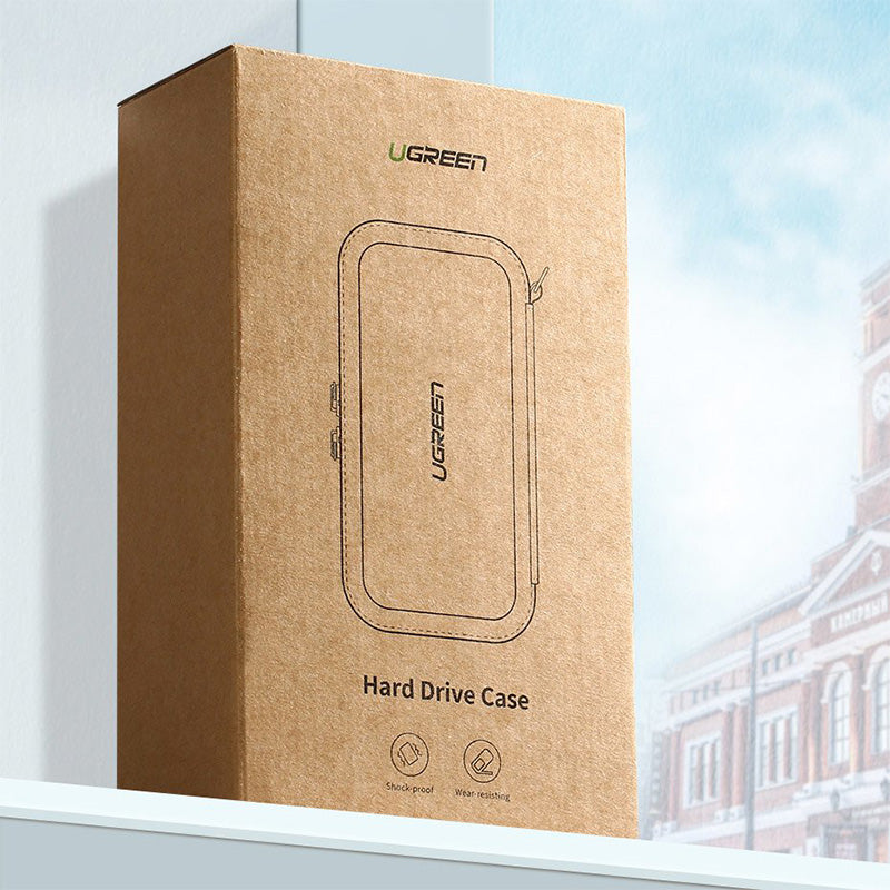 Gehäuse / Koffer für HDD und Zubehör Ugreen 18 cm x 9,5 cm x 5,5 cm, Schwarz
