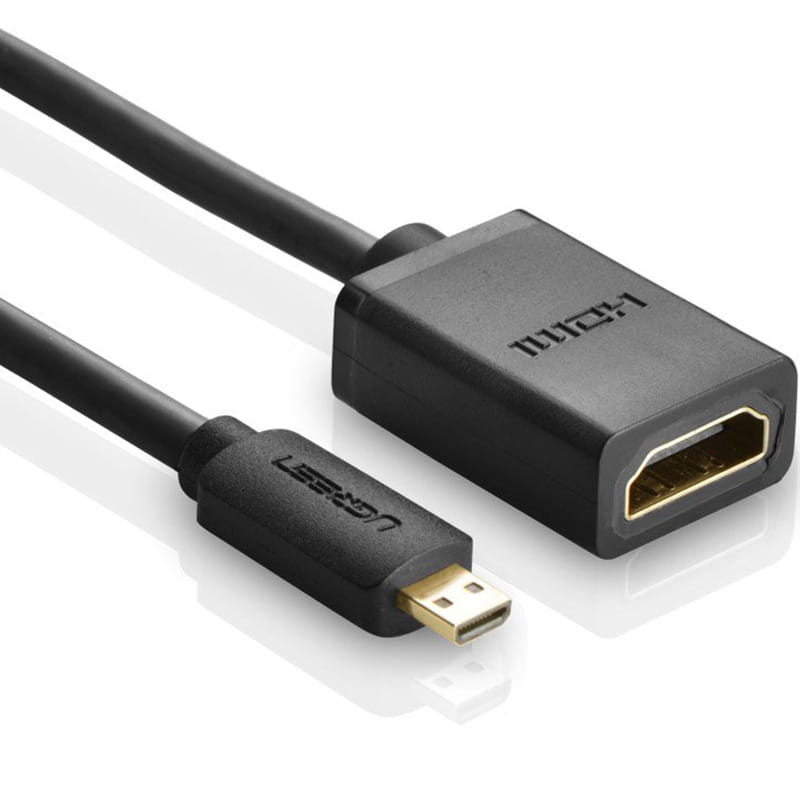 Kabel / Adapter HDMI zu micro HDMI Ugreen, 4K, 20 cm, Schwarz
