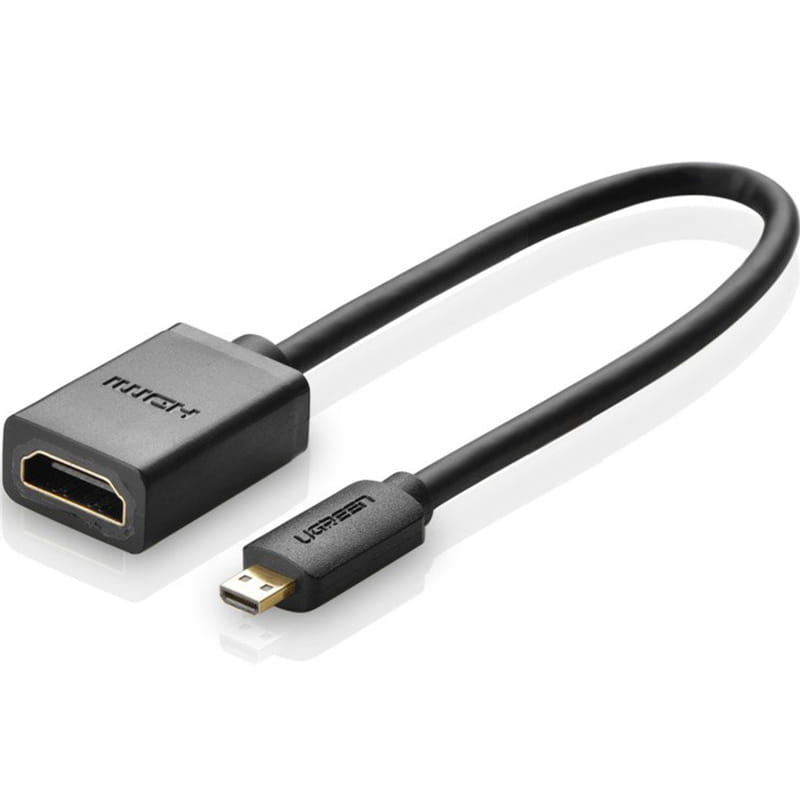Kabel / Adapter HDMI zu micro HDMI Ugreen, 4K, 20 cm, Schwarz