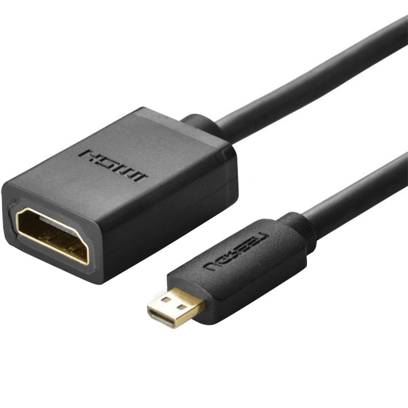 Kabel / Adapter HDMI zu micro HDMI Ugreen, 4K, 20 cm, Schwarz