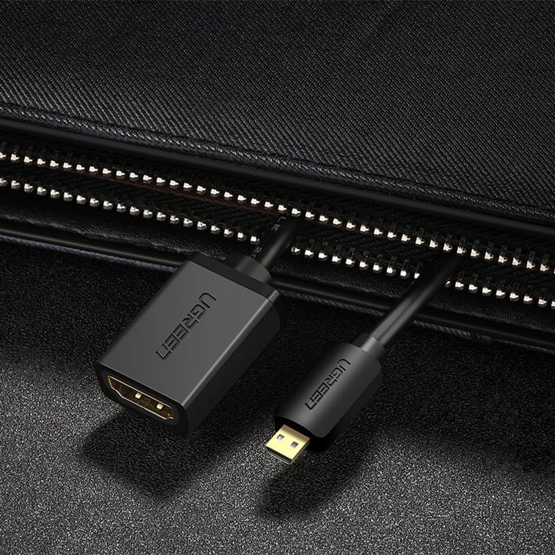 Kabel / Adapter HDMI zu micro HDMI Ugreen, 4K, 20 cm, Schwarz