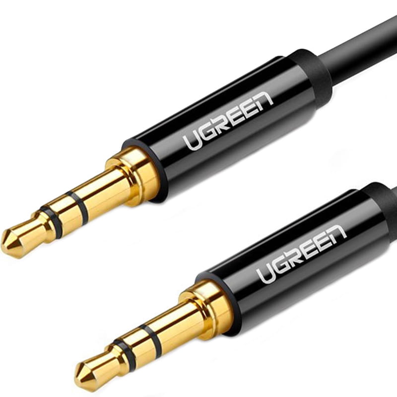 Kabel Ugreen AUX 3,5 mm Mini Jack(2x Stecker), 1m AV112, Schwarz