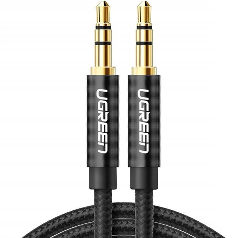 Kabel Ugreen AUX 3,5 mm Mini Jack(2x Stecker), 1m AV112, Schwarz