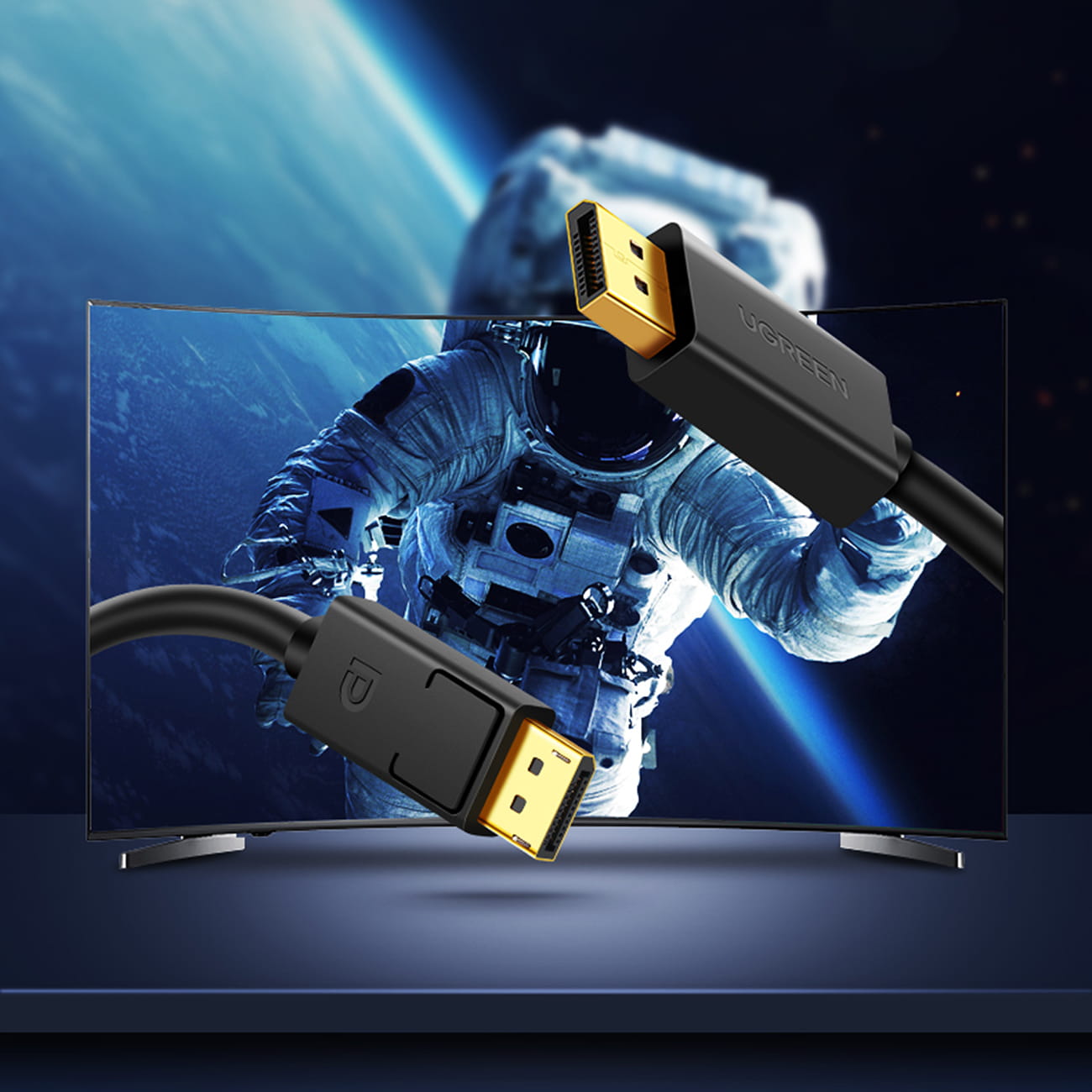 Kabel DisplayPort 4K Ugreen DP102 3m, Schwarz