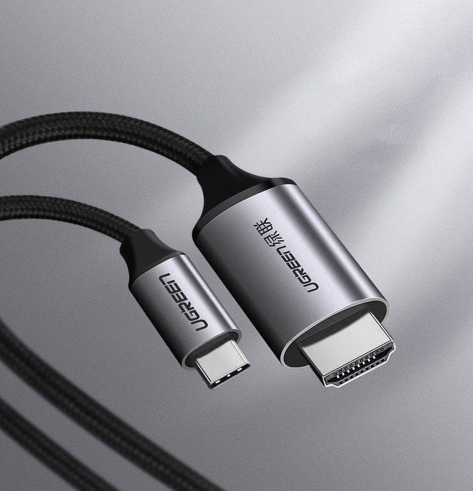 Kabel HDMI zu USB-C Ugreen, 4K / 60 Hz, 1.5 m, Grau und Schwarz