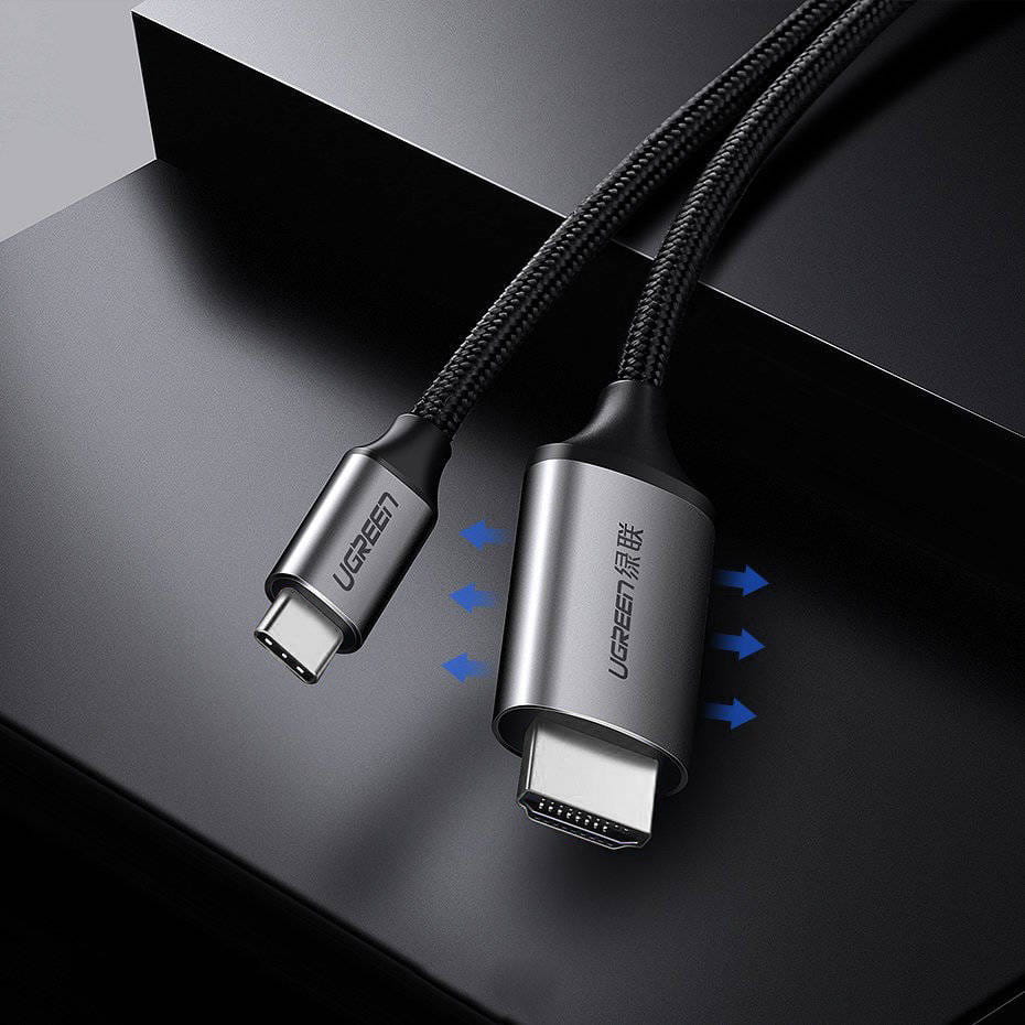 Kabel HDMI zu USB-C Ugreen, 4K / 60 Hz, 1.5 m, Grau und Schwarz