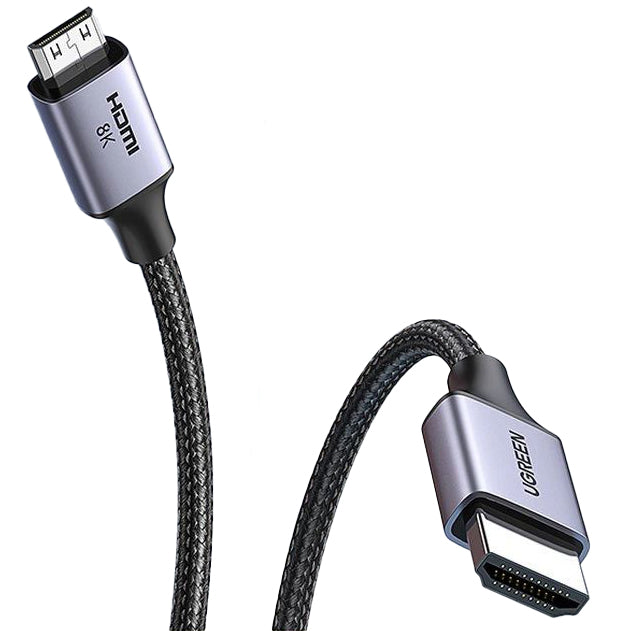 Kabel Ugreen HD163 mini HDMI - HDMI, 8k, 2m, Schwarz
