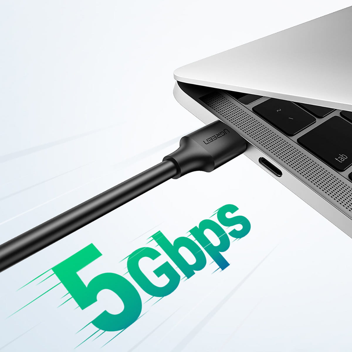 Kabel Ugreen USB 3.0 / USB-A (Typ A Stecker), 5 Gbps, 3 m, Schwarz
