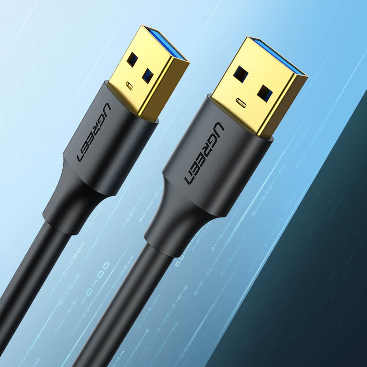 Kabel USB-A 3.2 auf USB-A 3.2, Ugreen US128, 5 Gbps, 0.5m, Schwarz