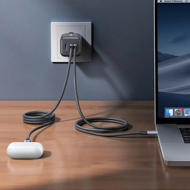 Kabel Ugreen USB-C zu USB-C, 240W, PD 3.1 mit E-Marker, Ugreen L537, 1 m, Grau