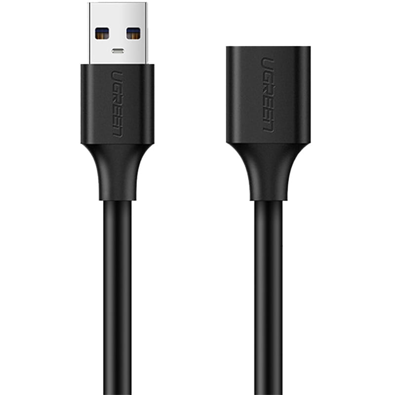 Adapterkabel USB (Buchse) - USB (Stecker), Ugreen 2.0 480Mb/s, 3 m, Schwarz