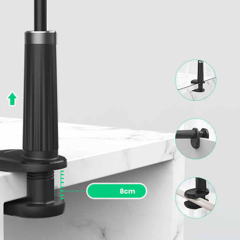 Halterung, Griff für Schreibtisch für Handy / Tablet von 4" bis 7,2", Ugreen LP 113, Schwarz