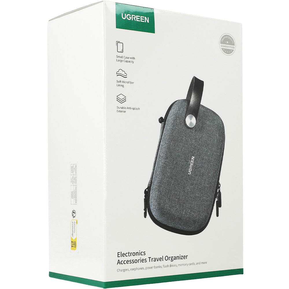 Hülle für HDD, SSD und Zubehör Ugreen LP152 20,3 x 12,9 x 7,2 cm, Grau-Schwarz