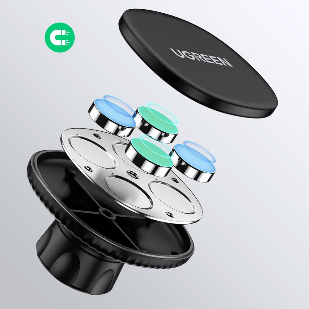 Magnetische Auto-Handy-Halterung für das Armaturenbrett Ugreen LP292, Schwarz