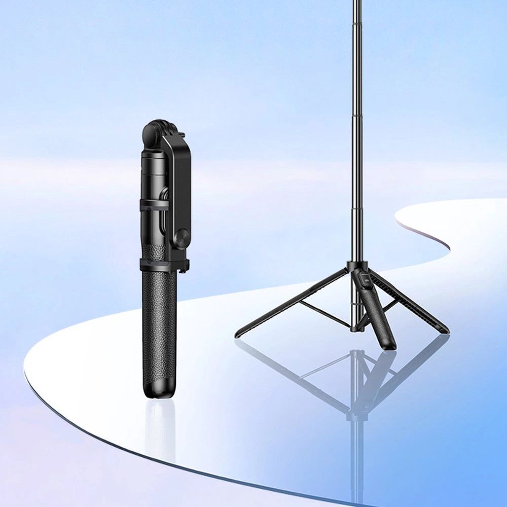 Halterung, Stab, Stativ mit Fernbedienung mit adapter 1/4", 1,6m, Ugreen LP586 Selfie Stick Tripod Bluetooth, Schwarz