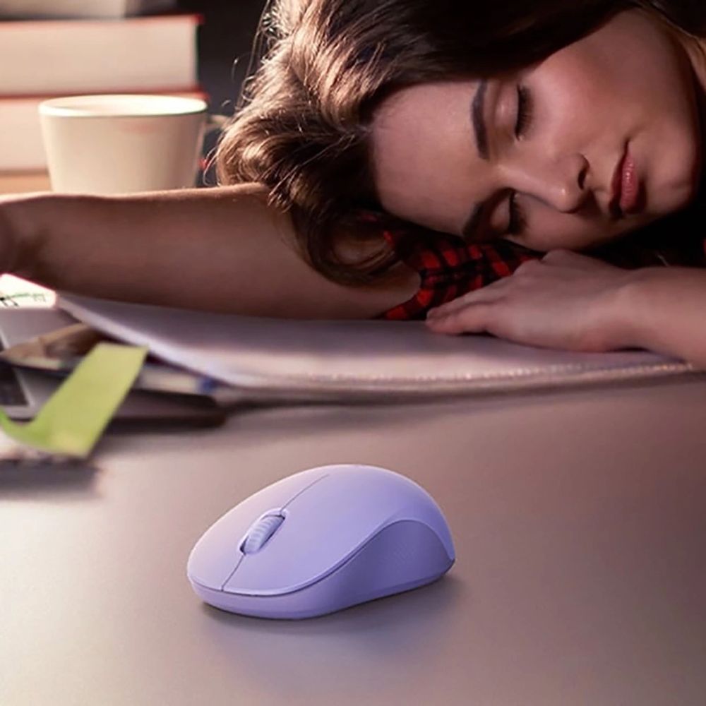 Kabellose Maus, Bluetooth 5.4, 2.4 GHz USB-A, 4000 DPI, Ugreen M331, Violett