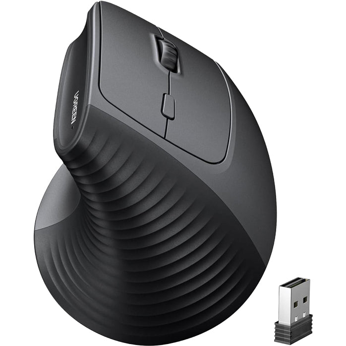 Ergonomische kabellose Maus, Ugreen M571, 2.4 GHz USB, Schwarz