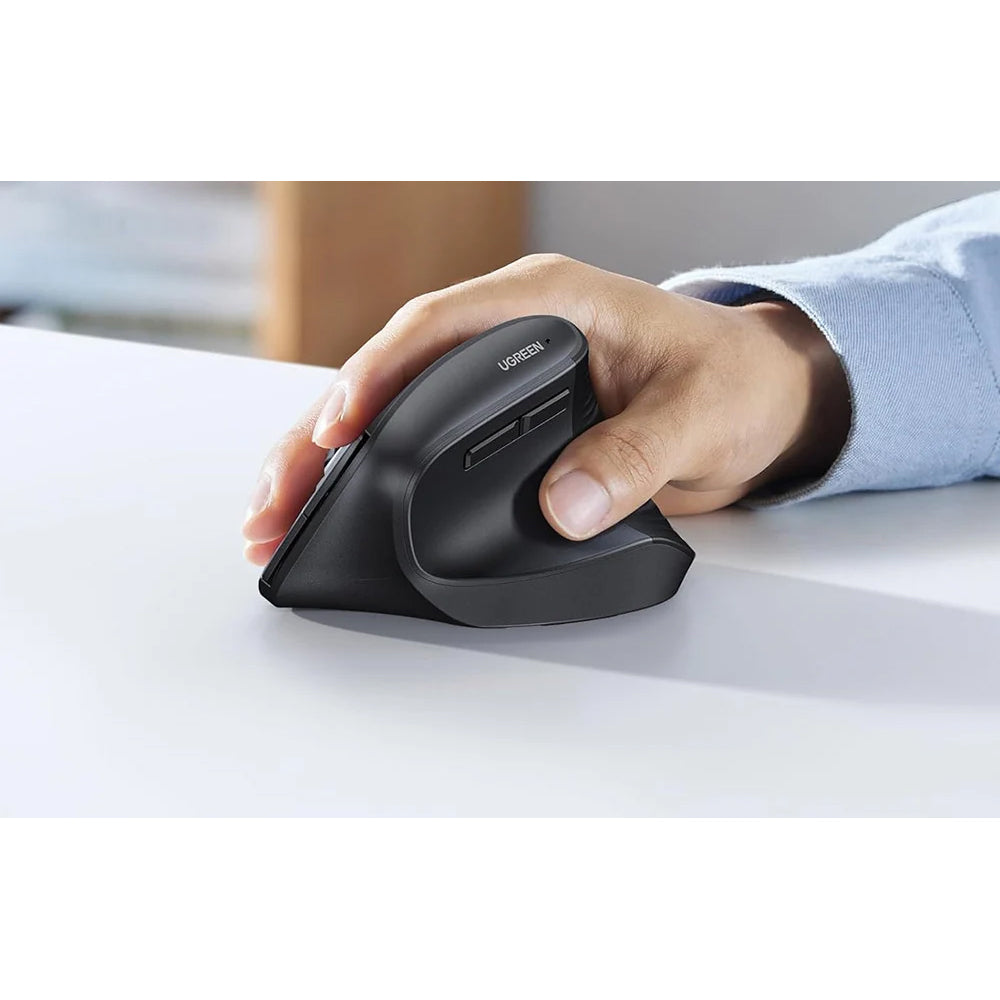 Ergonomische kabellose Maus, Ugreen M571, 2.4 GHz USB, Schwarz