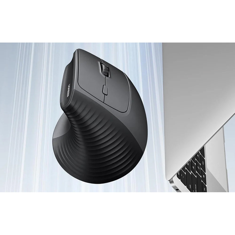 Ergonomische kabellose Maus, Ugreen M571, 2.4 GHz USB, Schwarz