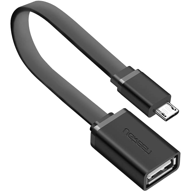 Adapter Micro-USB (Stecker) auf USB-A (Buchse), Ugreen US133, 15 cm, Schwarz