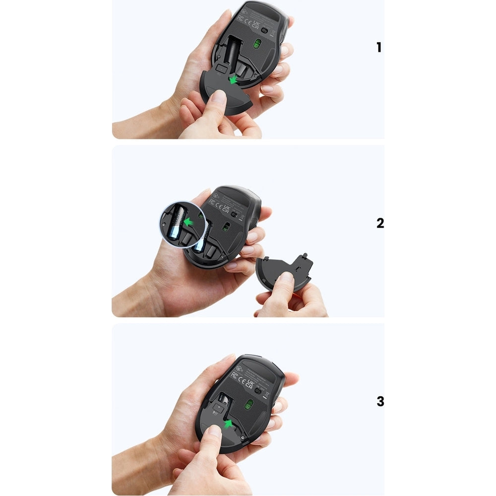 Kabellose Maus Ugreen MU006, 2.4 GHz USB-A, 4000 DPI, Schwarz
