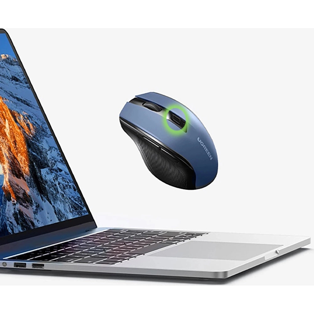 Kabellose Maus Ugreen MU006, 2.4 GHz USB-A, 4000 DPI, Blau