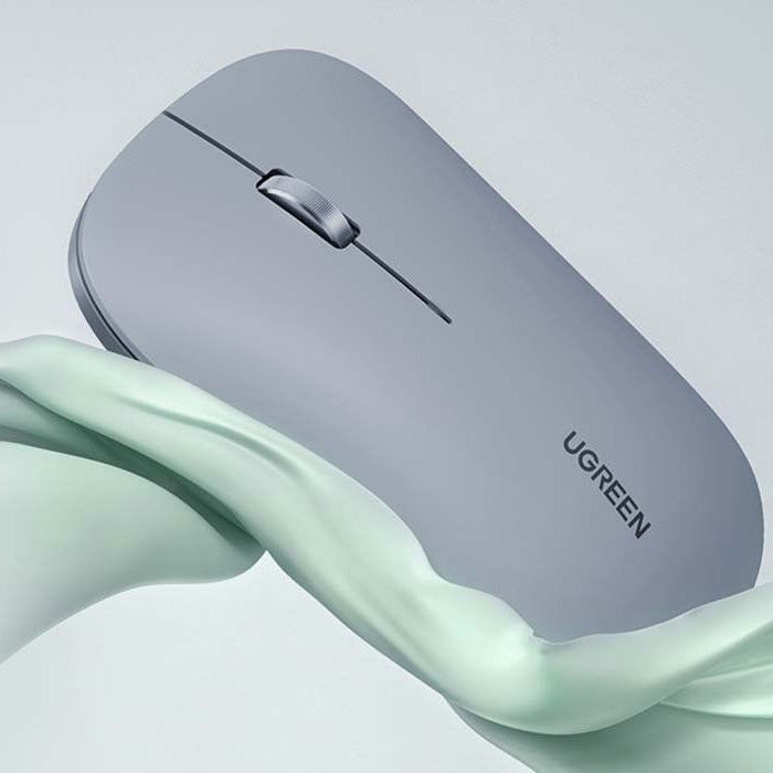 Kabellose optische Maus, Ugreen MU001 Portable Wireless Mouse, USB 2.4GHz, Grau