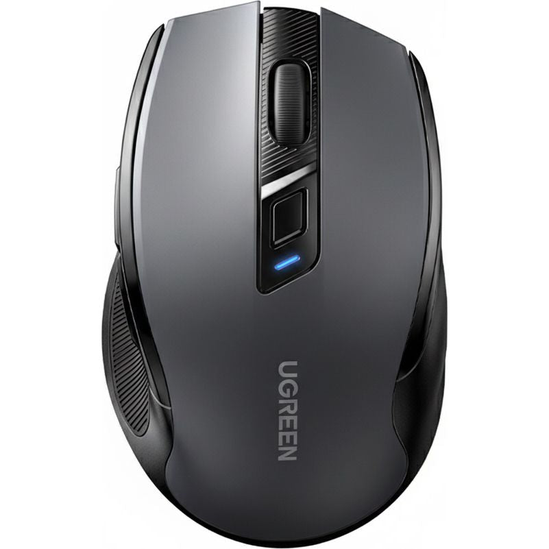 Kabellose ergonomische Maus, Bluetooth, 2.4 GHz USB-A, 4000 DPI, Ugreen MU006S, Schwarz