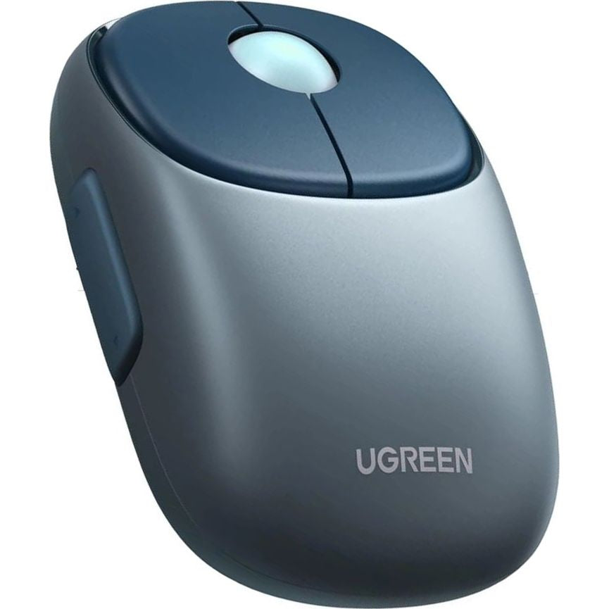 Kabellose optische Maus, Ugreen MU102 FUN Plus Wireless Mouse, USB 2.4GHz, Bluetooth, Blau und Grau