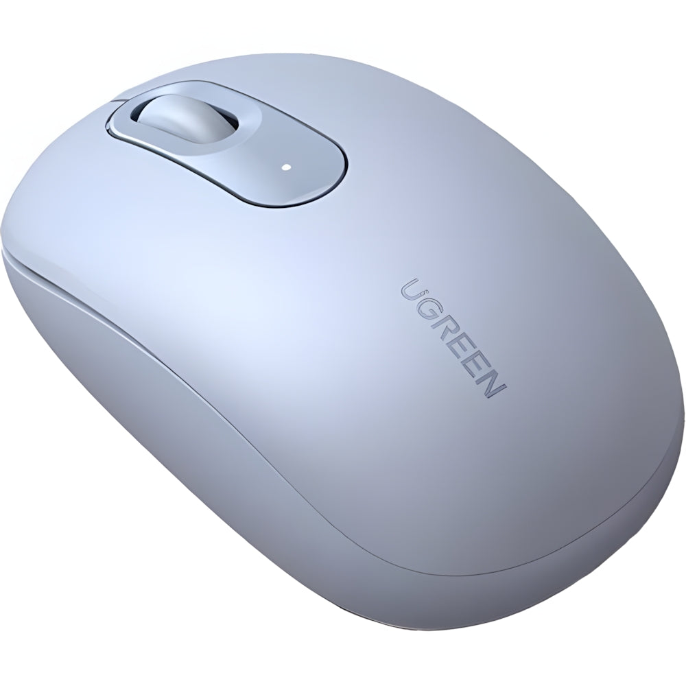 Kabellose optische Maus, Ugreen MU105 Wireless Mouse, USB 2.4GHz, Hellblau und Grau