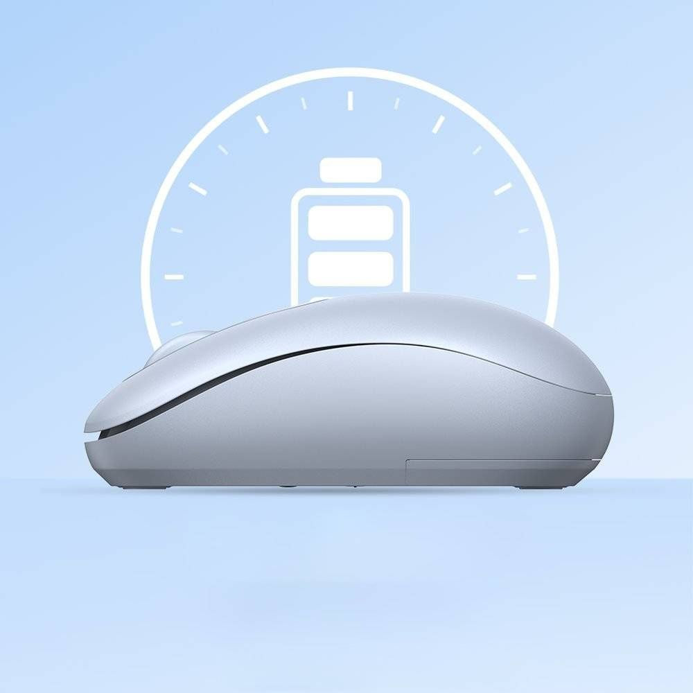 Kabellose optische Maus, Ugreen MU105 Wireless Mouse, USB 2.4GHz, Hellblau und Grau