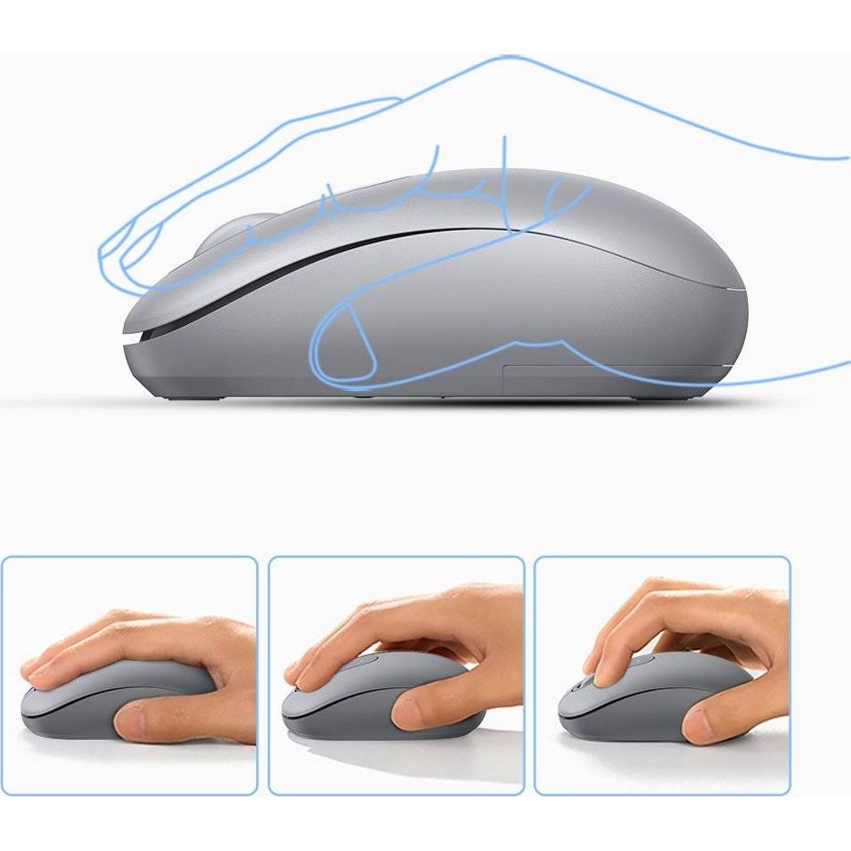 Kabellose optische Maus, Ugreen MU105 Wireless Mouse, USB 2.4GHz, Grau