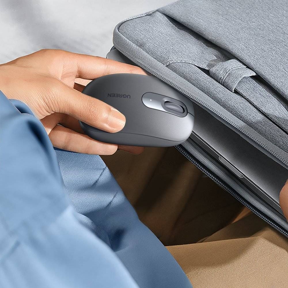 Kabellose optische Maus, Ugreen MU105 Wireless Mouse, USB 2.4GHz, Grau