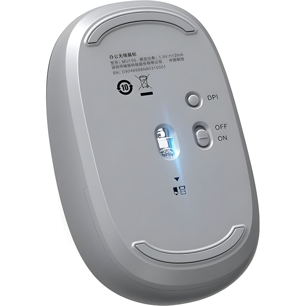Kabellose optische Maus, Ugreen MU105 Wireless Mouse, USB 2.4GHz, Grau