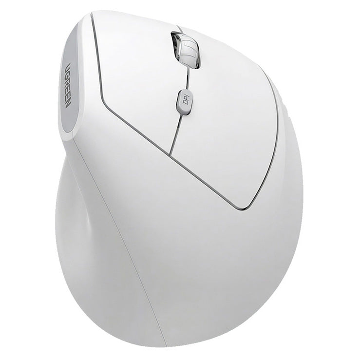 Ergonomische kabellose Maus, Ugreen M371, Bluetooth / 2.4 GHz USB, Weiß
