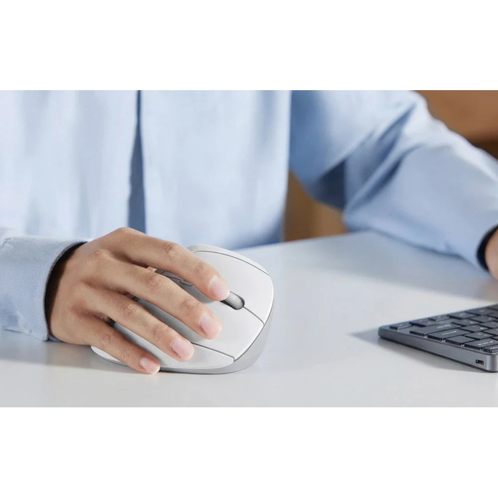 Ergonomische kabellose Maus, Ugreen M371, Bluetooth / 2.4 GHz USB, Weiß