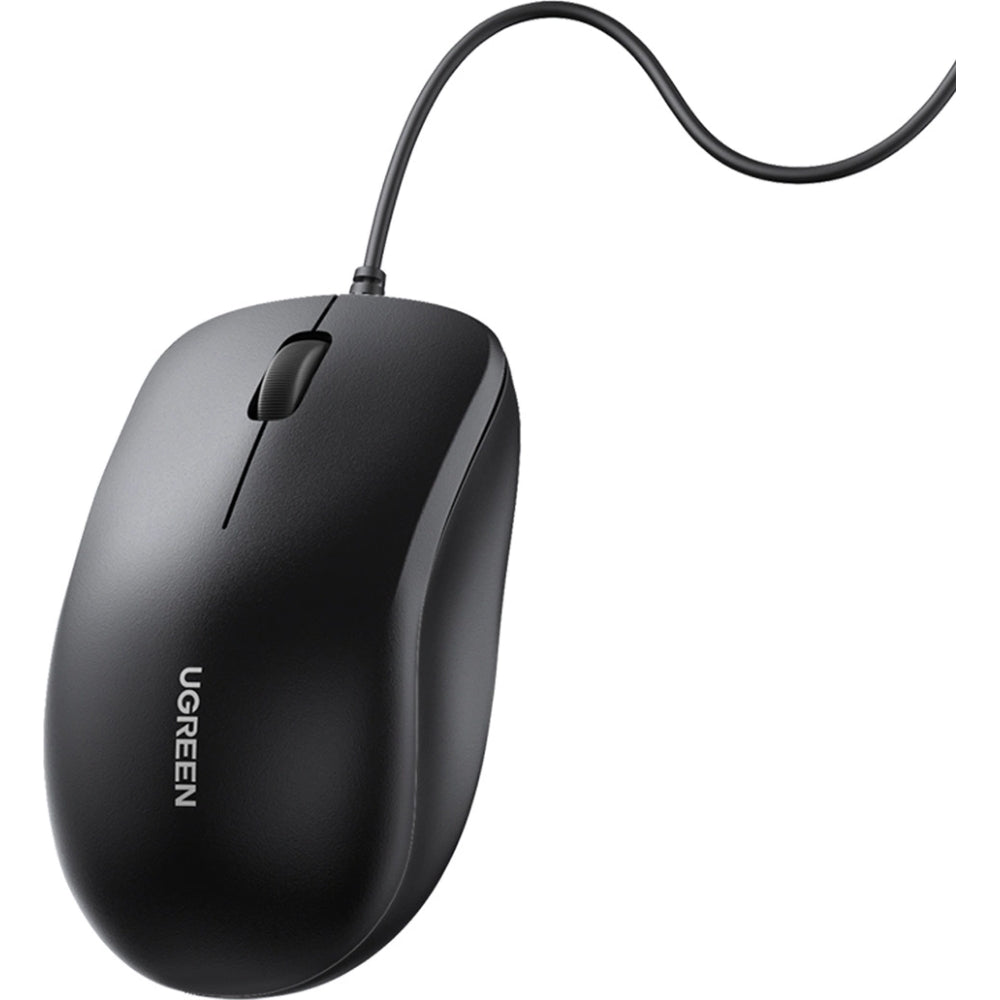 Kabelgebundene ergonomische Maus, USB-A, 1200 DPI, Ugreen MU007, Schwarz