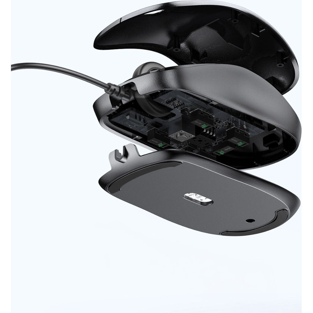 Kabelgebundene ergonomische Maus, USB-A, 1200 DPI, Ugreen MU007, Schwarz