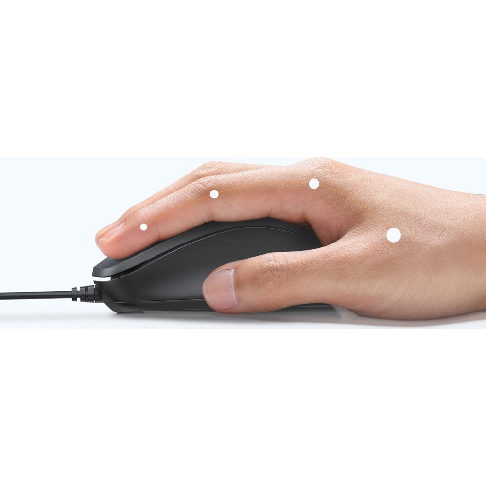 Kabelgebundene ergonomische Maus, USB-A, 1200 DPI, Ugreen MU007, Schwarz