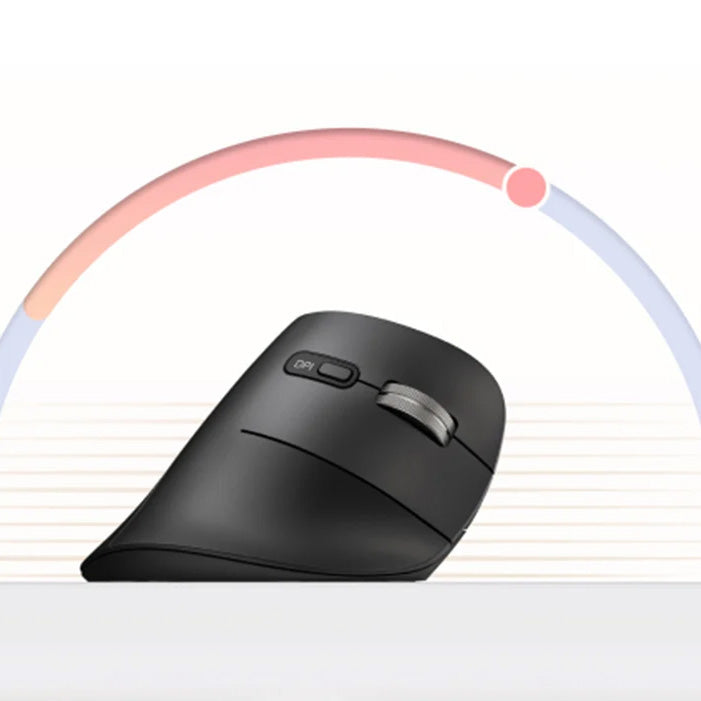 Ergonomische kabellose optische Maus, Ugreen MU008Smini, Bluetooth 5.0 und 2.4 GHz USB, Schwarz