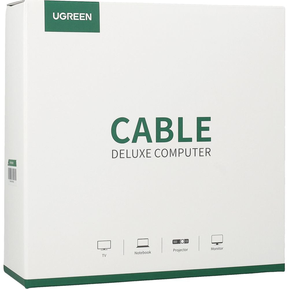 LAN Ethernet Netzwerkkabel RJ45 Cat 7 F/FTP, Ugreen NW107, 10 Gbps, 15 m, Schwarz