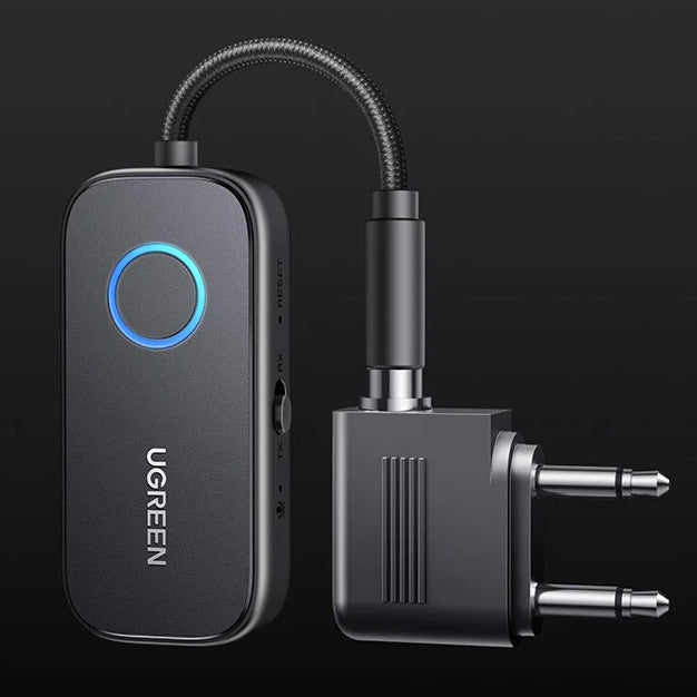 Bluetooth-Transmitter/Receiver 5.4 mit Mini-Klinke 3,5 mm TX/RX, Ugreen CM671, Schwarz