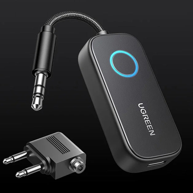 Bluetooth-Transmitter/Receiver 5.4 mit Mini-Klinke 3,5 mm TX/RX, Ugreen CM671, Schwarz