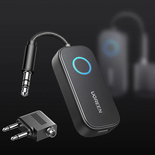 Bluetooth-Transmitter/Receiver 5.4 mit Mini-Klinke 3,5 mm TX/RX, Ugreen CM671, Schwarz