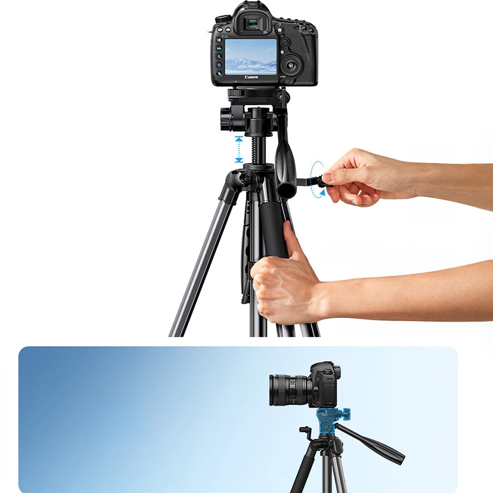 Handgriff, Stange, Stativ für Telefon, Kamera, Ugreen Professional Tripod LP661, Schwarz
