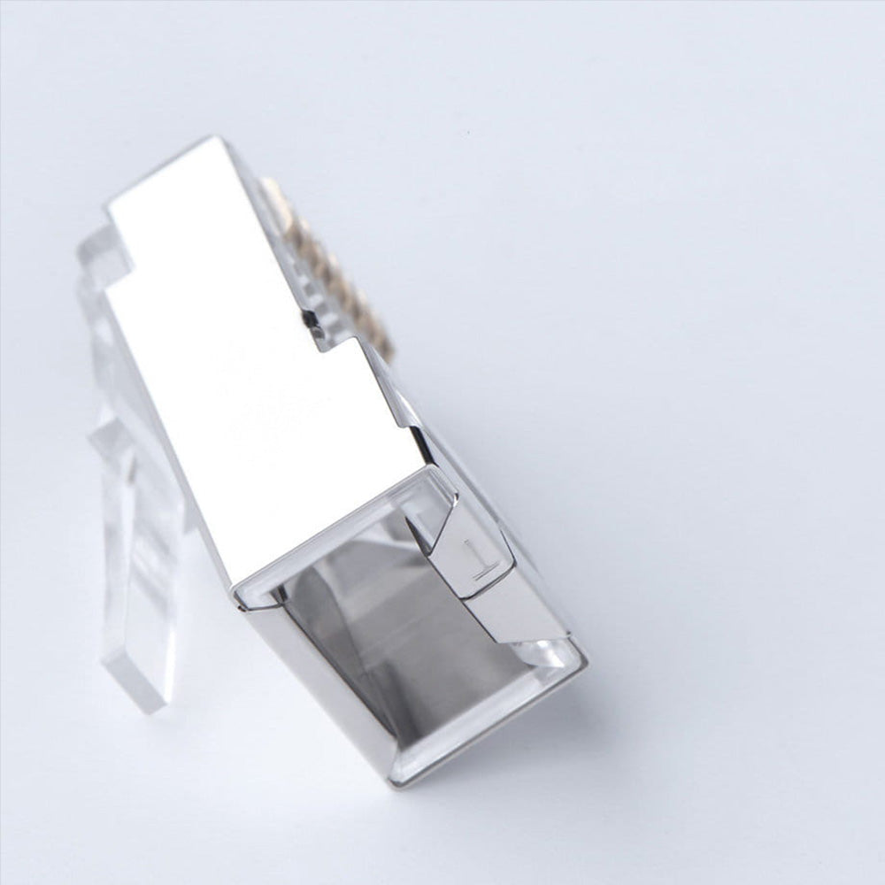 Stecker RJ45, 8P8C, UTP, Cat 6 / Cat. 5 / Cat. 5e, 10 Stück, Silber