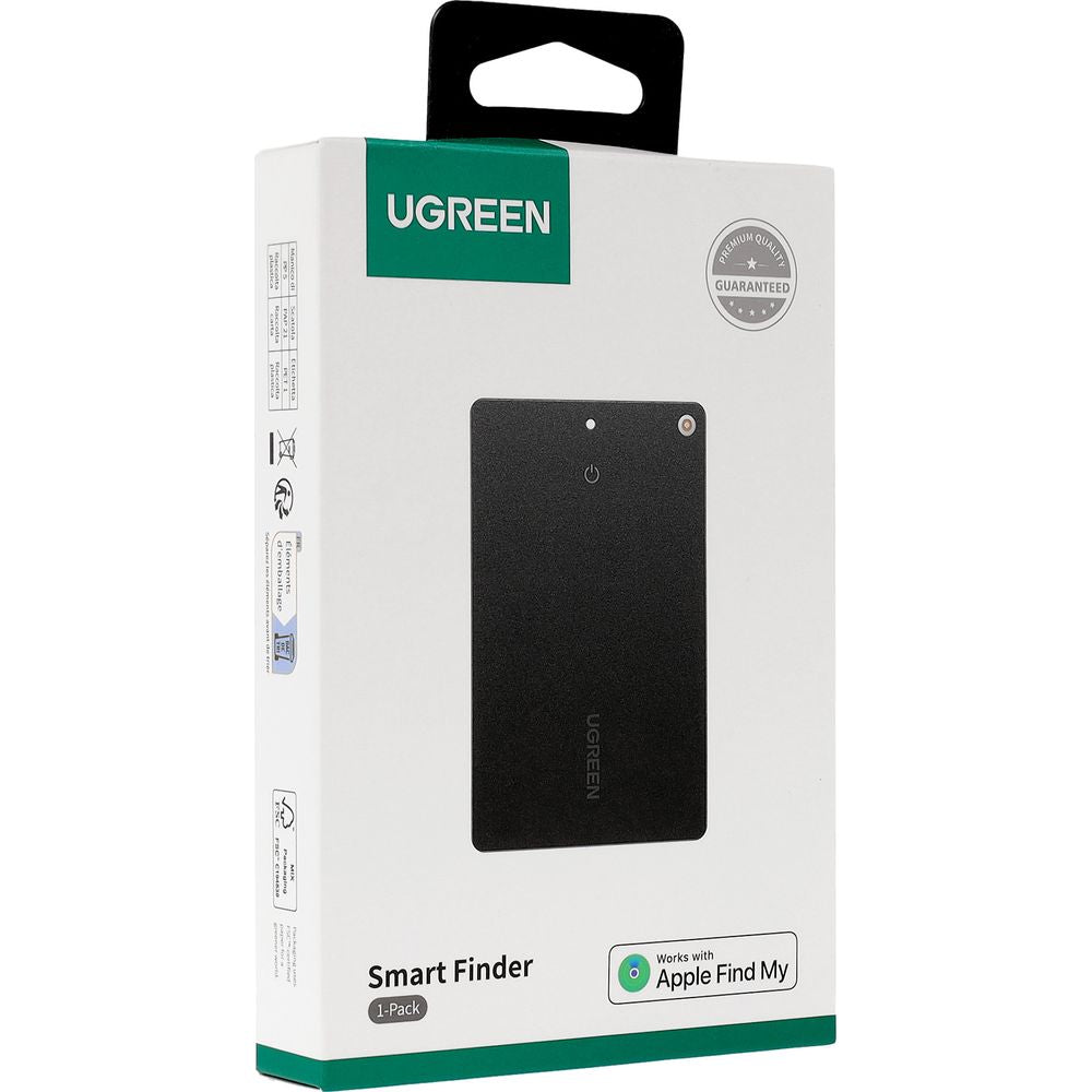 Bluetooth-Ortungsgerät / Tracker auf Bluetooth, Karte für Apple My Find, Ugreen Smart Finder CM817, Schwarz