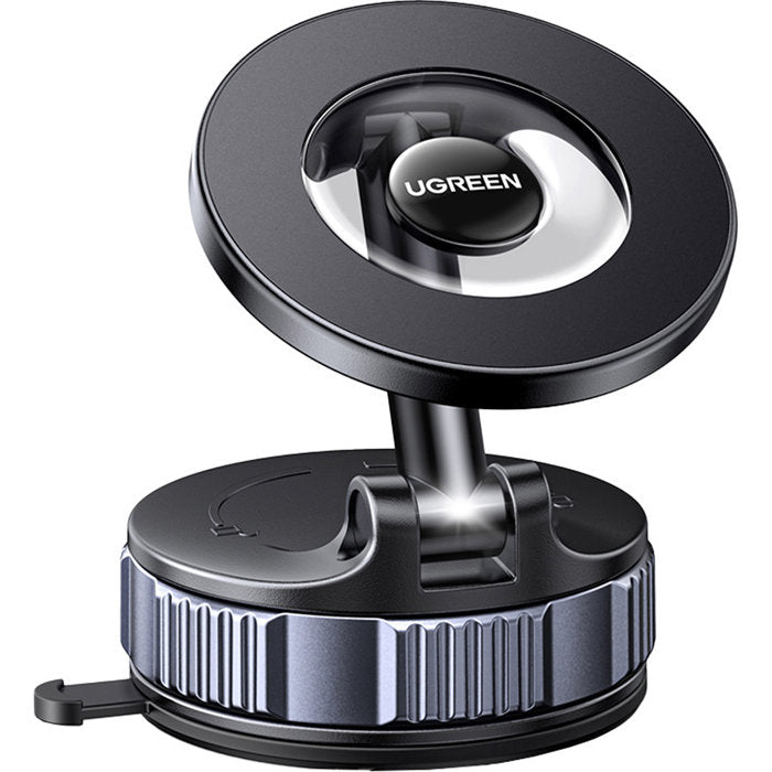 Magnetische Handy-Halterung mit MagSafe für Windschutzscheibe / Armaturenbrett, Ugreen Suction Cup LP970, Schwarz-Silbern