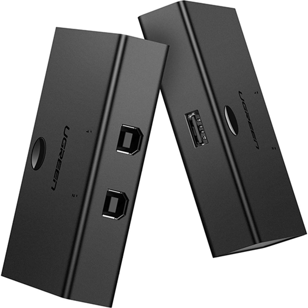 Switch Ugreen Sharing Switch 2in1 Out 30345, 2xUSB-B - USB-A, Schwarz