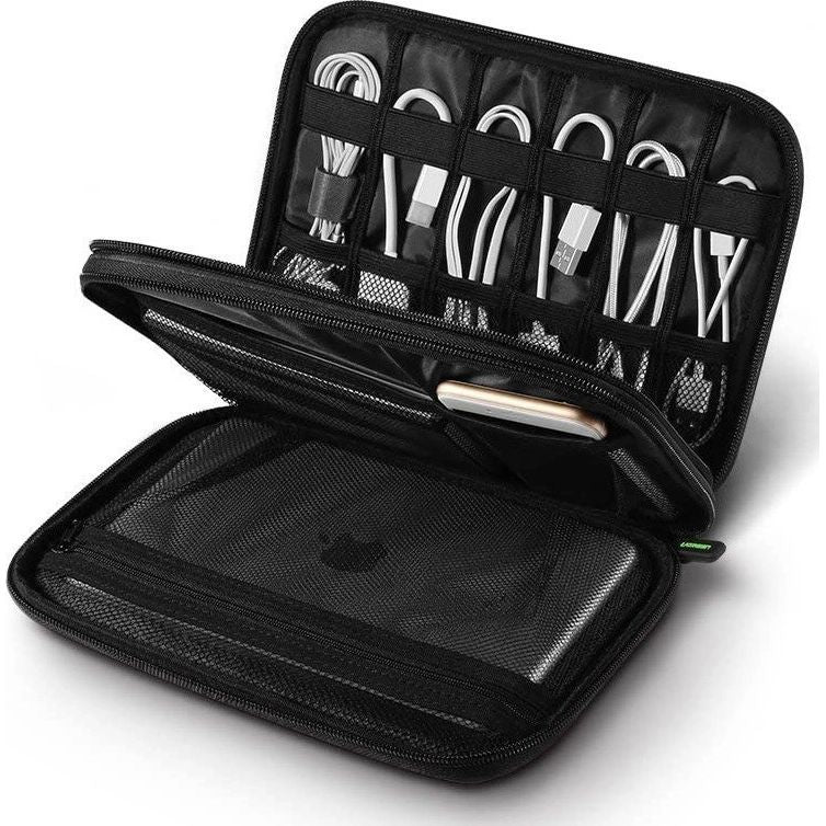 Hülle / Box / Organizer für HDD / SSD, Tablet, Handy und Zubehör, Ugreen LP149, Grau-Schwarz